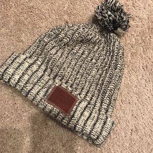 Love Your Melon cuffed Pom beanie